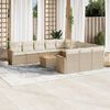 vidaXL Garden Sofa Set Beige