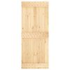 vidaXL Sliding Door with Hardware Set 33.5x82.7" Solid Wood Pine
