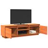 vidaXL TV Cabinet Wax Brown Solid Pine Wood TV Cabinet Rectangular