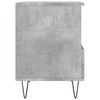 vidaXL Bedside Cabinet Concrete grey Engineered wood, metal Compact