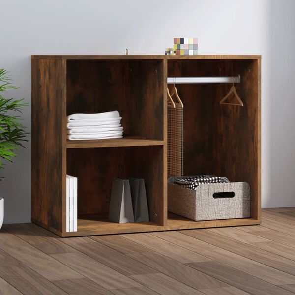 vidaXL Dressing Cabinet Smoked oak Engineered wood 31.5x15.7x25.6 in