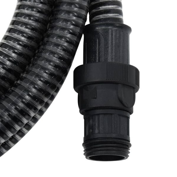 vidaXL Suction Hose Black PVC 32.8ft Durable Suction Hose