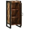 vidaXL Bathroom Cabinet with Shelf with Door Brown Solid Reclaim Wood