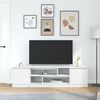 vidaXL TV Cabinet White Engineered wood Large TV Cabinet Rectangular