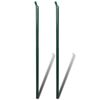 vidaXL Chain Link Fence with Posts Steel 59.1"x 984.3" Green