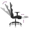 vidaXL Gaming Chair Black and Light Gray