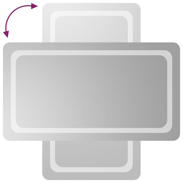 vidaXL LED Bathroom Mirror 19.7"x35.4"