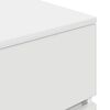 vidaXL Bedside Cabinet White Engineered wood Medium Bedside Cabinet