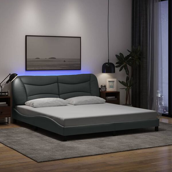 vidaXL Bed Frame Light grey