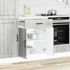 vidaXL Kitchen Base Cabinet Gray sonoma Engineered wood