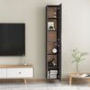 vidaXL TV Cabinet Set of 2 High gloss grey Engineered Wood