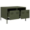 vidaXL TV Cabinet Olive Green 26.8x19.7x17.1" Cold-rolled Steel