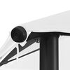 vidaXL Gazebo White Oxford fabric with PA coating, steel Large