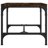 vidaXL Coffee Table Smoked Oak Engineered wood 19.7x19.7x13.8 in