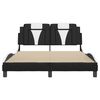 vidaXL Bed Frame Black and White