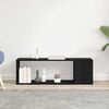 vidaXL TV Cabinet Set Black 39.37 x 9.45 x 24.80 in Engineered Wood
