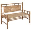 vidaXL Garden Bench Natural Bamboo 47.2 in width Waterproof