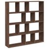 vidaXL Book Cabinet Brown Oak Engineered Wood 52.0 x 11.4 x 55.7 in