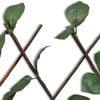 vidaXL Willow Trellis Fence 5 pcs with Artificial Leaves 70.8"x35.4"