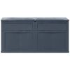 vidaXL Storage Box Black Plastic (with wood texture) 84.5 gal