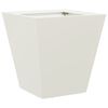 vidaXL Garden Planter White Cold-rolled Steel Medium Decorative Inlays