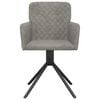 vidaXL Swivel Dining Chair Set of 2 Light gray