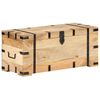 vidaXL Chest Natural Solid Mango Wood Large Chest Rectangular Rustic