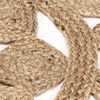 vidaXL Area Rug Natural Jute 100% Jute Large Durable Area Rug Round