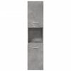 vidaXL Bathroom Furniture Set Concrete grey Engineered wood