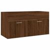 vidaXL Bathroom Furniture Set Brown Oak Engineered wood Large