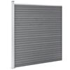 vidaXL Garden Fence WPC 139"x73.2" Gray
