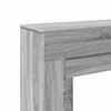 vidaXL Fireplace Surround Grey Sonoma 39.4x11.8x34.4" Engineered Wood