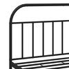 vidaXL Bed Frame Black Powder-coated steel 63 x 79 in Bed Frame