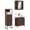 vidaXL Bathroom Cabinet Set Brown oak