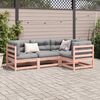 vidaXL Garden Sofa Set Reddish-brown Solid Douglas Fir wood Medium