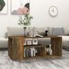 vidaXL Coffee Table Smoked Oak Engineered Wood 39.4x19.7x15.7 in
