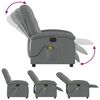 vidaXL Electric Massage Recliner Chair Dark Gray