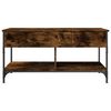vidaXL Coffee Table Smoked Oak Engineered Wood, Metal Medium