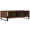 vidaXL Coffee Table Brown Oak Engineered Wood, Iron 41 in Coffee Table