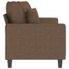 vidaXL 2-seater Sofa Brown Fabric (100% polyester), metal, textilene