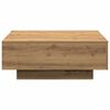 vidaXL Coffee Table Artisan Oak 31.50 x 31.50 x 12.20 in
