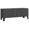 vidaXL TV Cabinet Anthracite Metal 41.3x13.8x16.5 in TV Cabinet