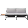 vidaXL Garden Sofa with Cushion Brown 200.5 x 70 x 85.5cm Metal