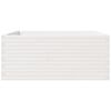 vidaXL Garden Planter White Solid pine wood Large Decorative Inlays
