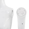 vidaXL Full Body Female Mannequin with Glass Base Glossy White 68.9"