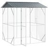 vidaXL Bird Cage Anthracite 84.65 x 81.89 x 97.24 in Galvanised Steel