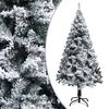 vidaXL Artificial Christmas Tree Green PVC 7.9 ft tall, 4.9 ft wide