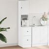 vidaXL Kitchen Cabinet White 13.8"x19.7"x70.9" Engineered Wood