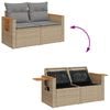vidaXL Garden Sofa Set Beige
