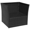 vidaXL Outdoor Furniture Sets Black Powder-coated steel Large Durable
